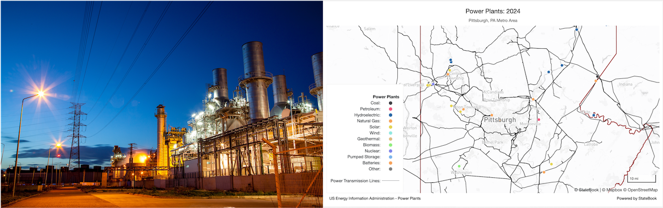 Power Plant and SB Map